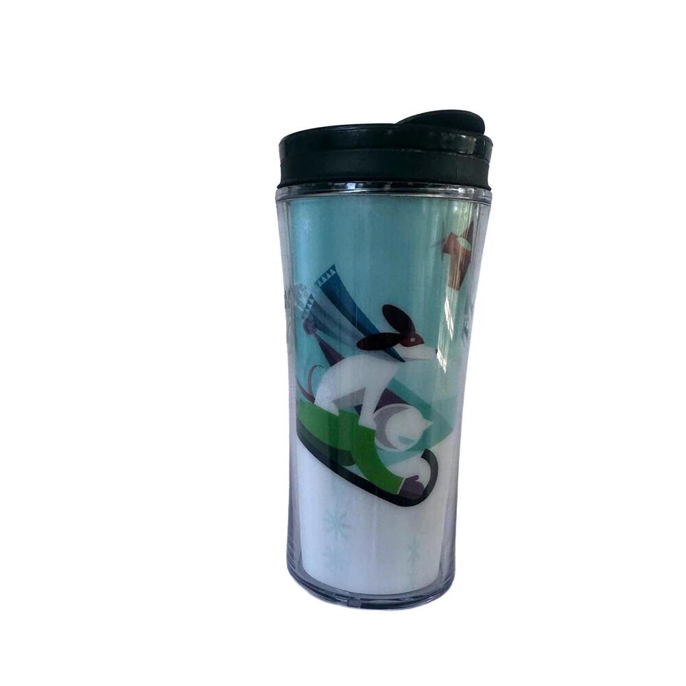 Starbucks 2011 Winter Dog Sled Holographic Travel Mug - 8 oz/230ml